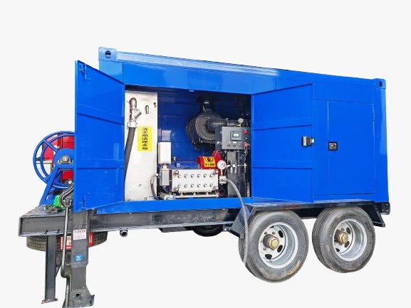 140Mpa Industrial Heat Exchanger Cleaning Hydro Blasting Equipment